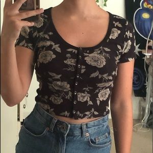 Floral crop top